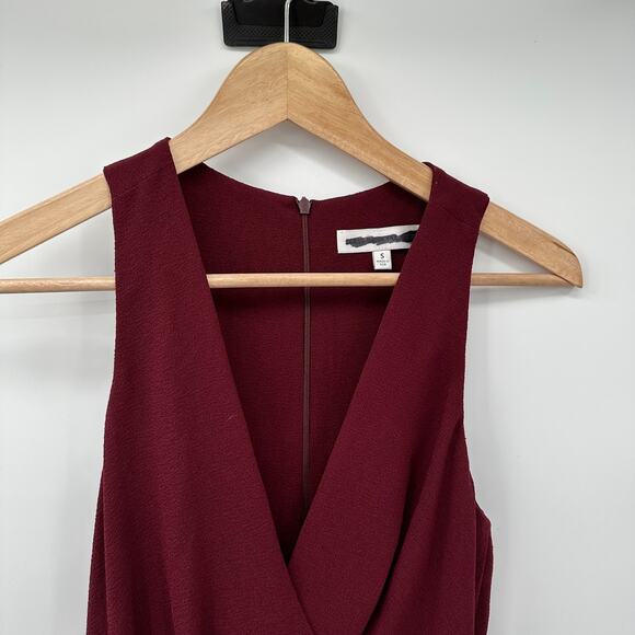 DRESS THE POPULATION Ariel Racerback Faux Wrap Crepe Gown Bridesmaid Dress // S - Picture 3 of 10